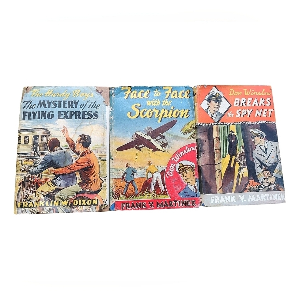 Vintage Adventure Book Set Hard To Find